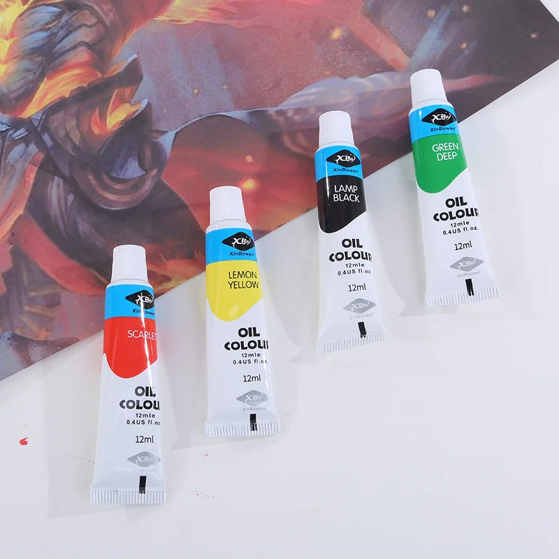 Najtaniej 12 Kolorów Profesjonalna Farba Olejna 12ML Rysunek Dla Dzieci Specjalny Szybkoschnący Bez Smaku Bezpieczny Artystyczny Obraz Tanie 12 Kolorów Profesjonalna Farba Olejna 12ML Rysunek Dla Dzieci Specjalny Szybkoschnący Bez Smaku Bezpieczny Artystyczny Obraz
