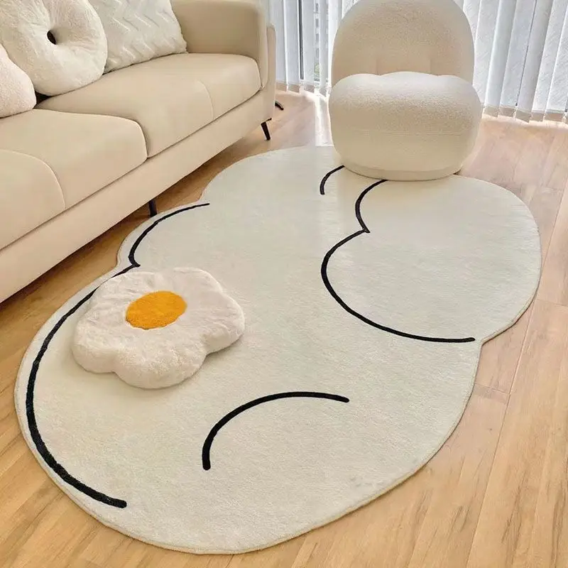 

Irregular Cloud Soft Carpets for Living Room Decoration Thickened Fluffy Area Rugs Bed Room Decor Lounge Rug Anti-skid Floor Mat
