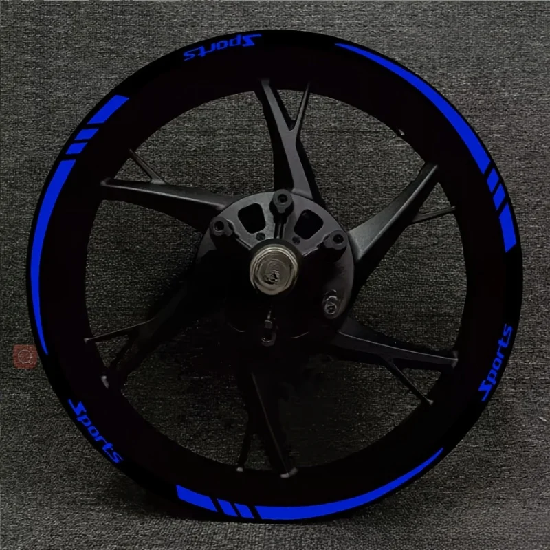 

Набор Из 12 Светоотражающих Наклеек Для Колесных Дисков (18-21 Дюйм) – Улучшение Видимости И Декор Для Мотоциклов