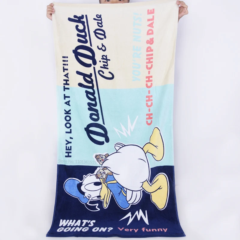 Disney Cotton Children's Bath Towel Cartoon Bathrobe Cloak Swimming Beach Towel Mickey Mouse Minnie Toy Story Baby Gift 60x120cm