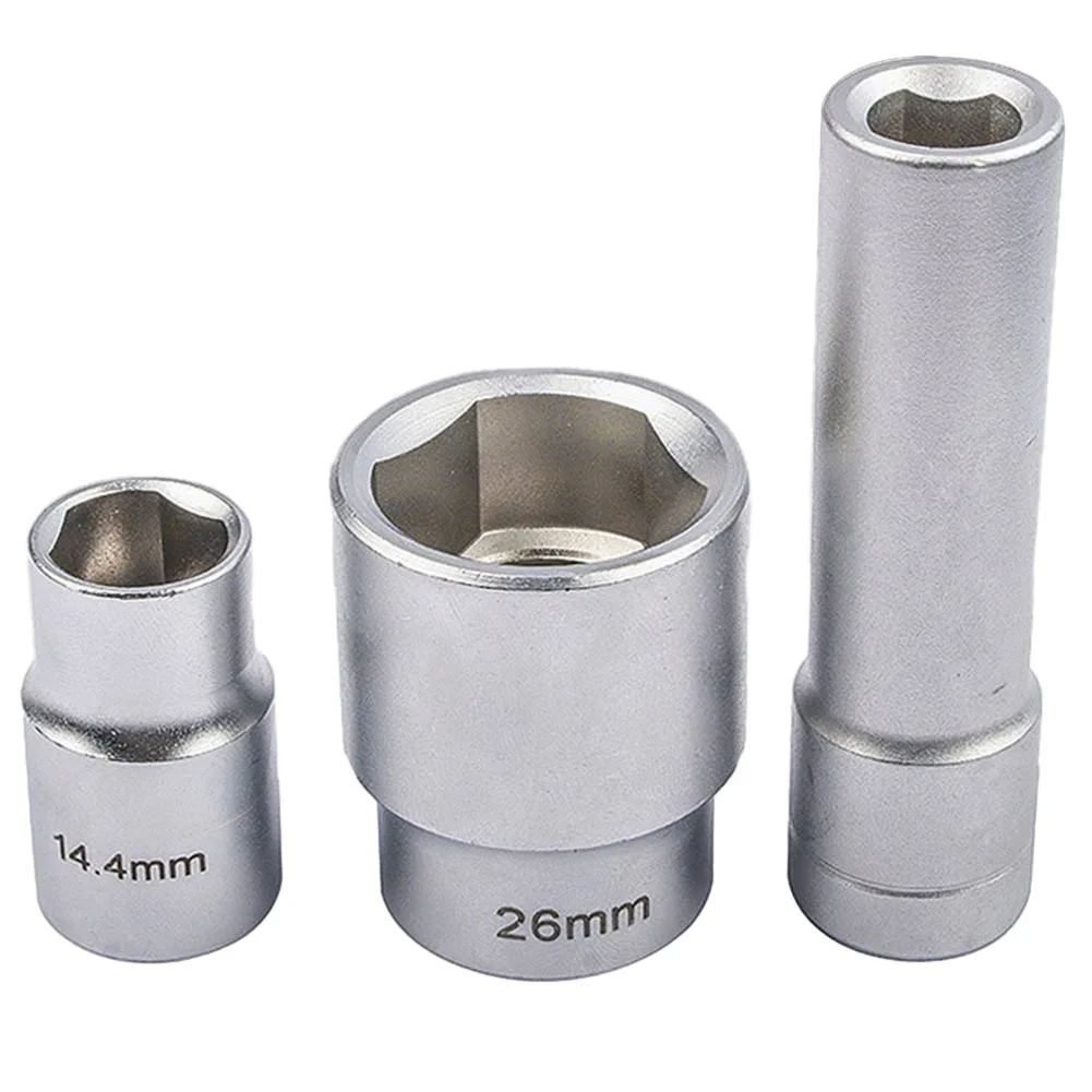 

3Pcs Socket Tool Nuts 1/2'' Triangular Multi-Toothed Fittings 38/43/78mm For Injection Pump Adapter Connactor Tools Parts