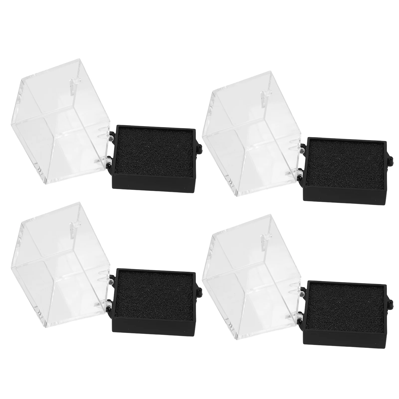 

4 шт. Акриловая коробка для хранения кристаллов