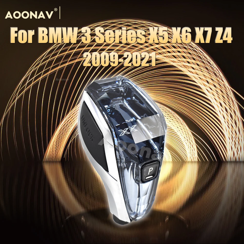 

Автомобильные ручки для BMW 3 серии X5 X6 X7 Z4 2009-2021 рукоятка рычага переключения передач со стразами искусственная коробка передач Рычажные акс...