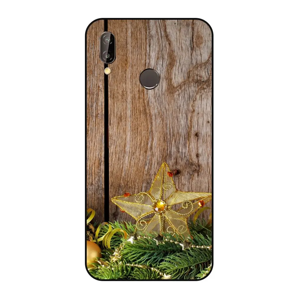 Дешевые мужские чехлы с розовыми цветами для Huawei Nova 3e черные художественным