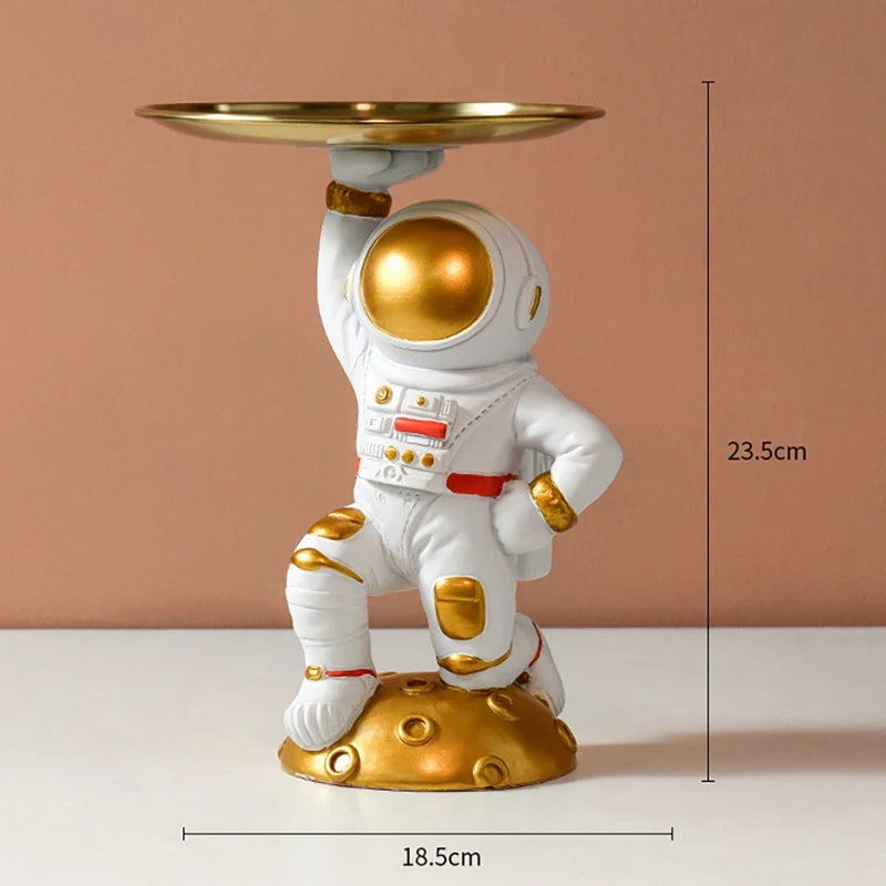 

Креативный поднос для астронавта в скандинавском стиле, скульптура из смолы, украшение для дома, аксессуары для украшения стола, подарок дл...