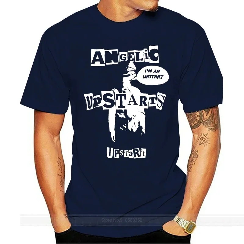 ANGELIC upстарт футболка панк Рок Oi! Футболка унисекс с графическим принтом модная