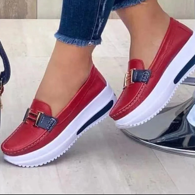 2023 Spring New Platform Comfortable Women Sneakers Fashion Thick Bottem Casual Shoes Women Increase Vulcanize Shoes Plus Size