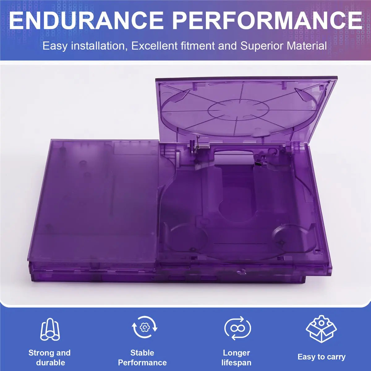 Новый сменный корпус для консоли PS2 Slim, комплект для ремонта игровой системы 2 Slim, запасные части для модуля. (art.: 3920dbf893ca7) - 3920dbf893ca7
