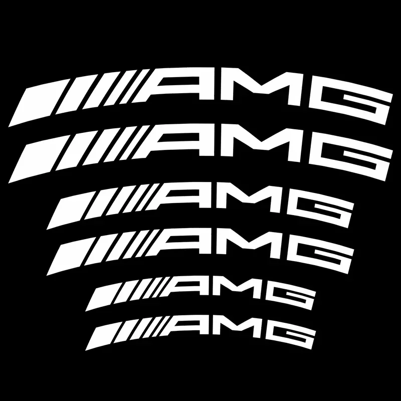 

6 шт. для Mercedes Benz AMG W203 W204 W205 W211 W212 W213 W218 W463 W210 W176 W218 C63 E63 Автомобильный тормозной суппорт, наклейка, украшение