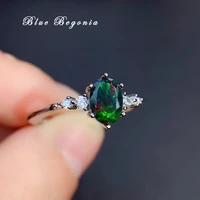 57mm natural australia black opal ring 925 sterling silver big gemstone jewelry for women wedding engagement gift