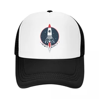 rocket spaceship baseball cap outdoor men womens adjustable space universe explorer trucker hat spring hats snapback caps