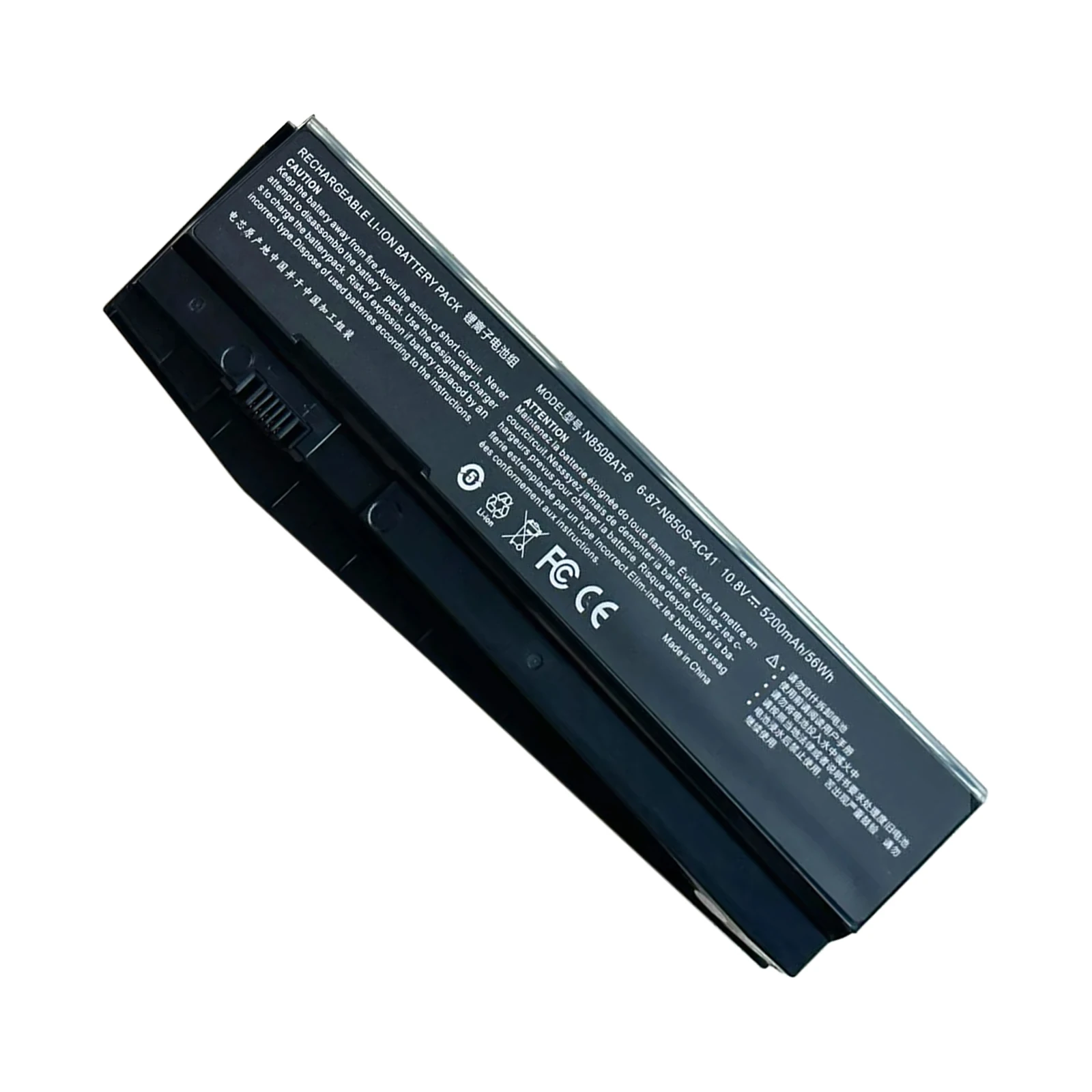 YOOFAN Batería для портативного устройства Clevo N850 N870 N855 N857 N871 N875EP6 Sager NP7850 NP7870 47Wh/62WH N850BAT-6