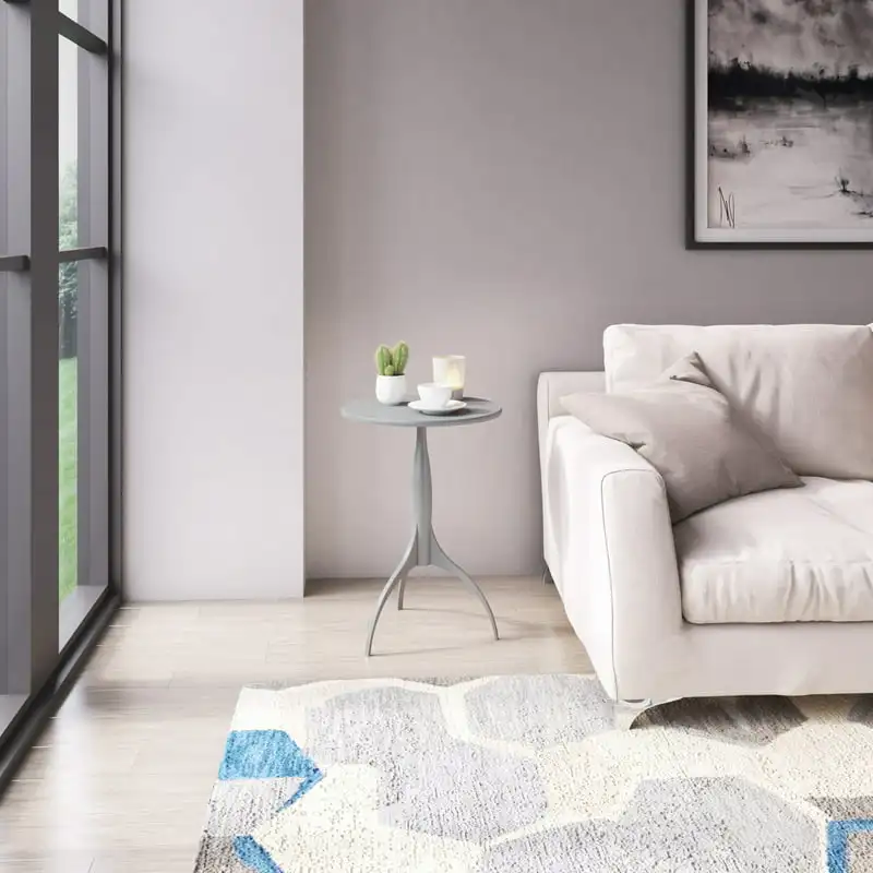 

inches Diameter Round Modern Drink End Table, Dovetail Gray