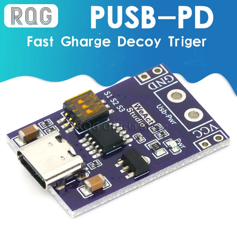 Тип-C QC AFC PD2.0 PD3.0 к DC Spoof Scam быстрый заряд триггер опрос-детектор USB-PD блокнот Модуль платы питания