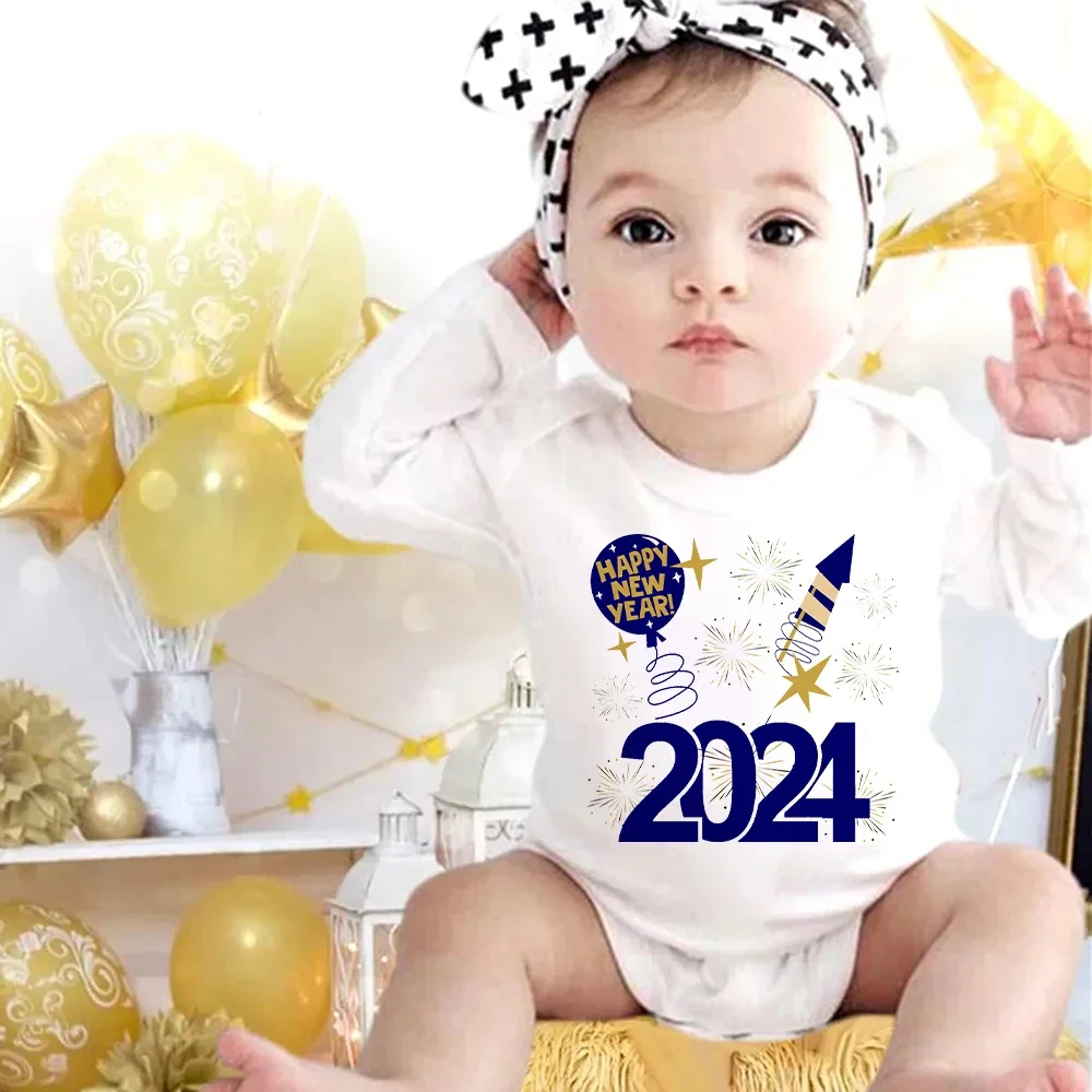 

Детское боди с новым годом 2024, милое Женское боди с Новым годом, Детские боди, наряды для малышей, подарок Newbron