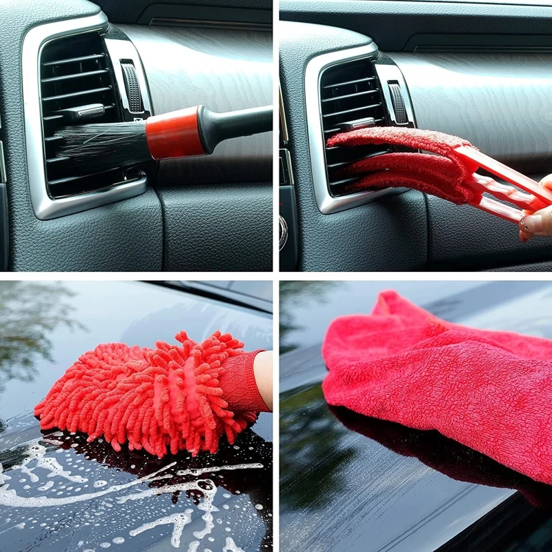 

16Pcs Electric Drill Brush Set for Cleaning Car Tire Rim Air Vent Auto Wash Tool Household Cleaning Supplies N0HF
