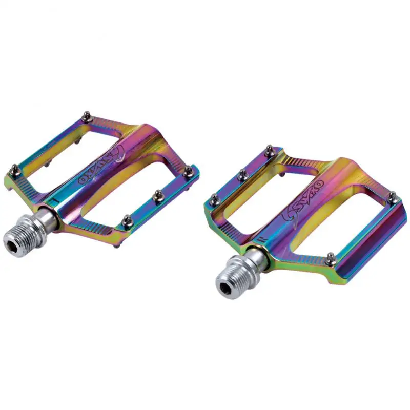 

Colorful Bicycle Pedals Seal Bearings Anti-slip Ultralight Aluminum Alloy Folding Bike MTB Road Mountain Bike Pedal Bike Parts