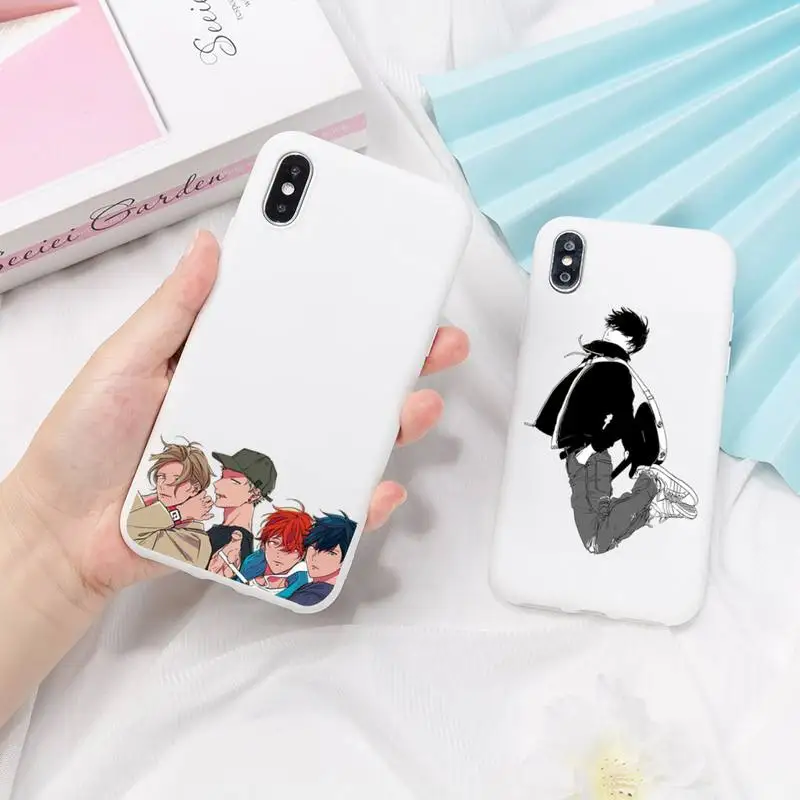 

Given Yaoi Anime Phone Case for iPhone 11 12 13 Mini Pro Xs Max 8 7 6 6S Plus X XR Solid Candy Color Case