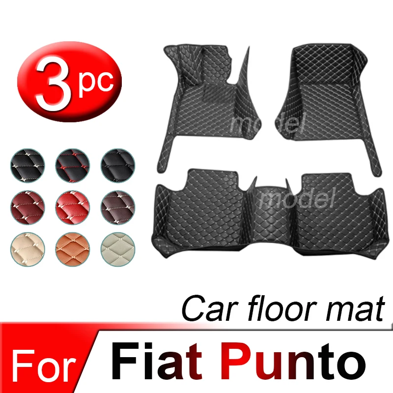 

Кожаные автомобильные коврики на заказ для Fiat Punto 2007, 2008, 2009, 2010, 2011, 2012, 2013, коврики, коврики, подкладки для ног, аксессуары