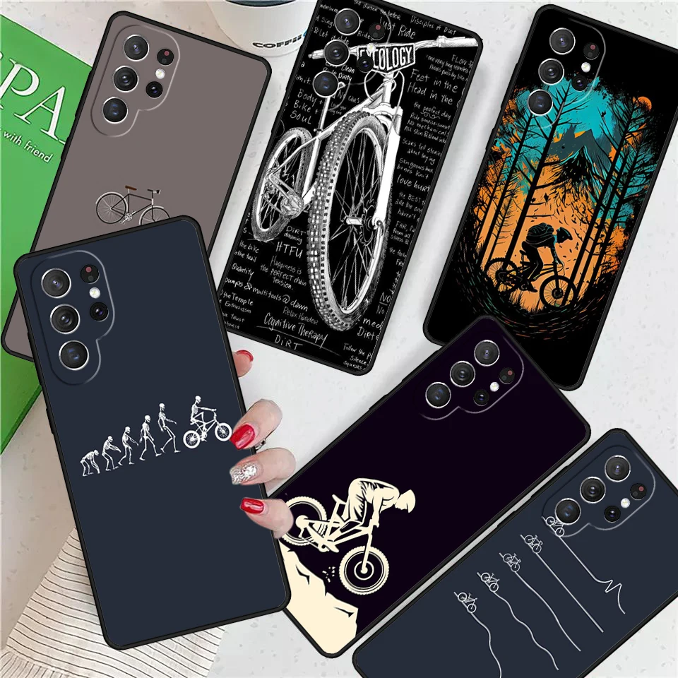 Велосипедный спорт для Samsung Galaxy S24 Ultra S21 S22 S8 S9 S10E Note 10 20 Plus FE S23 Чехол телефона Coque