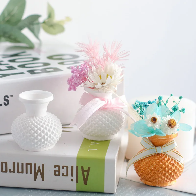 3D мультяшная ваза силиконовая форма поверхность суккулент растение цветок