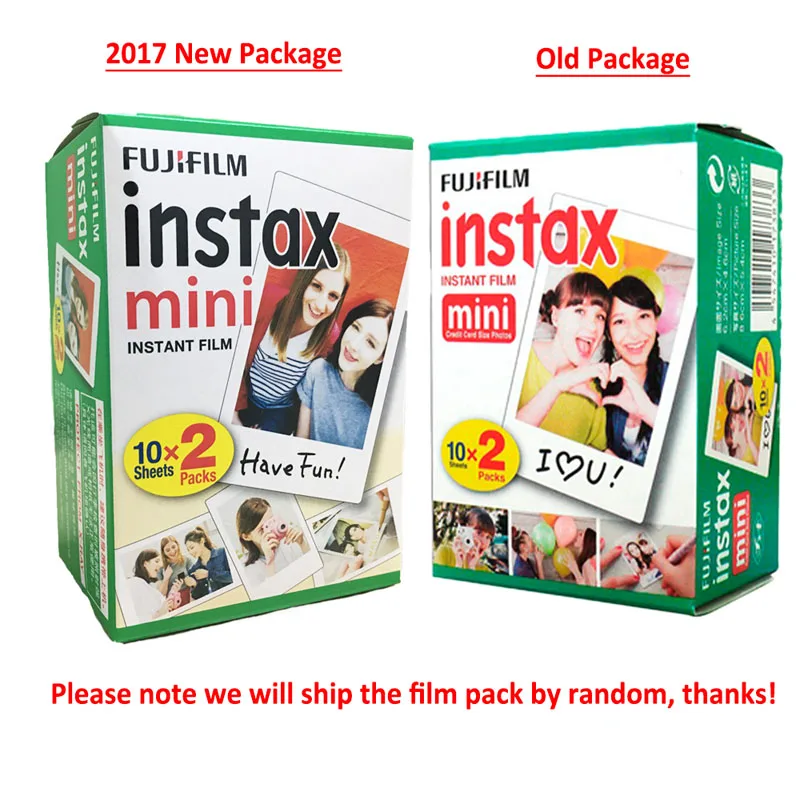 Совершенно новые 10-100 листов Fujifilm Instax Mini LiPlay 11 9 8 7s 90 LINK пленка с белыми краями