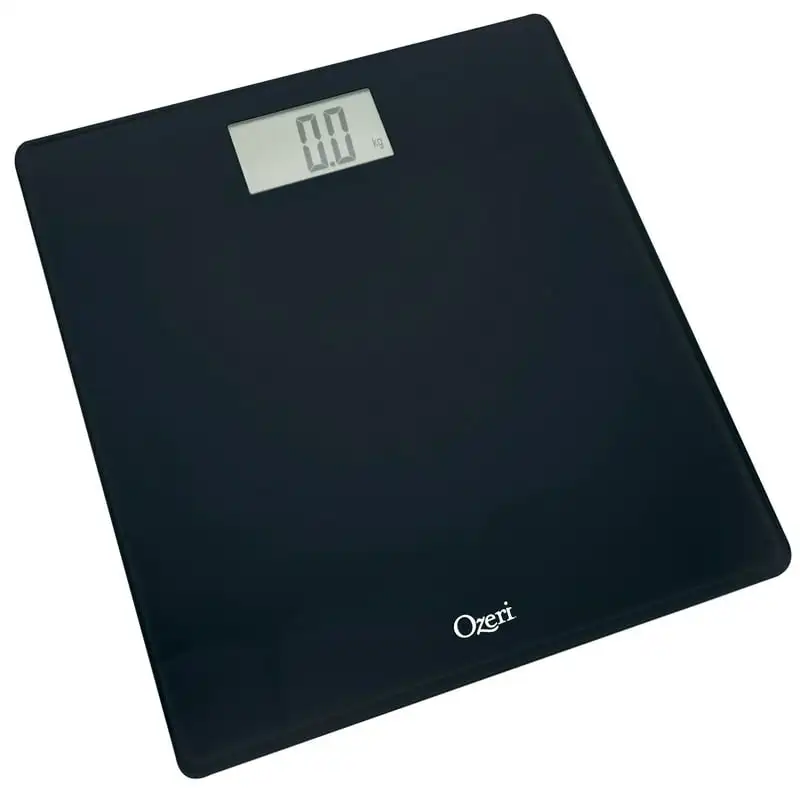

Bath Scale (440 lbs / 200 kg) in Tempered Glass, with Step-on Activation