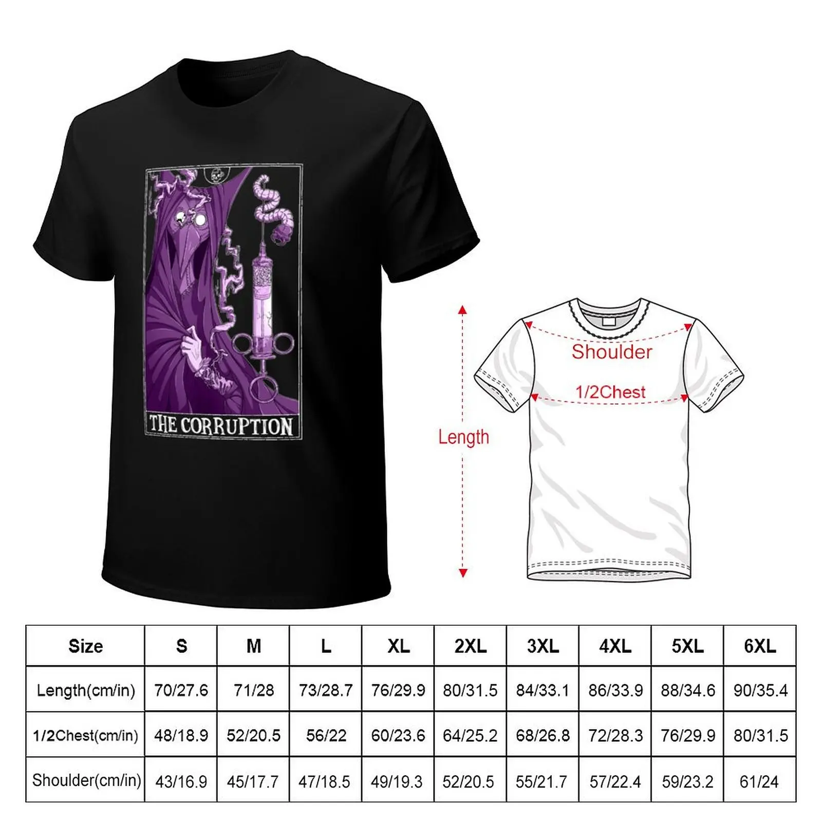 Фото The Corruption Tarotesque - (Темная) Классическая футболка, базовая, однотонная, на все сезоны. №2