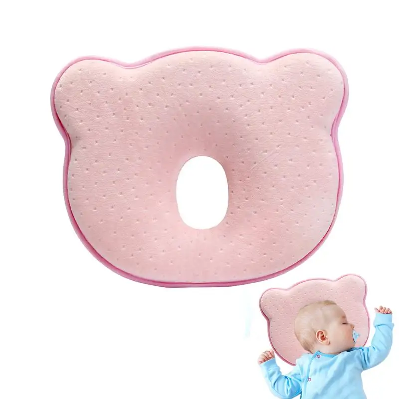 

Baby Pillow For Sleeping Breathable Head Shaping Pillows With Memory Sponge Fills Grooved Baby Pillows For Newborns Infants