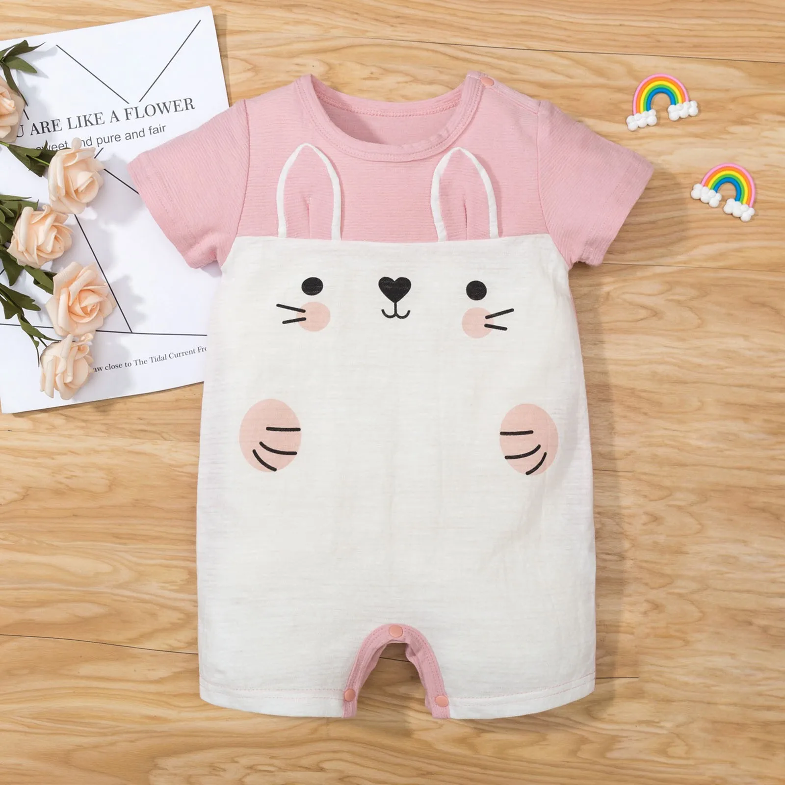 

Baby Boy Outfits 0-3 Months Infant Toddler Boys Girls Character Print Casual Romper Jumpsuit Playsuit Sunsuit Boy Apparel