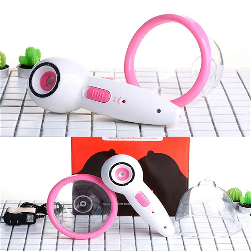 Вакуумный массажер для увеличения груди с электрическим насосом