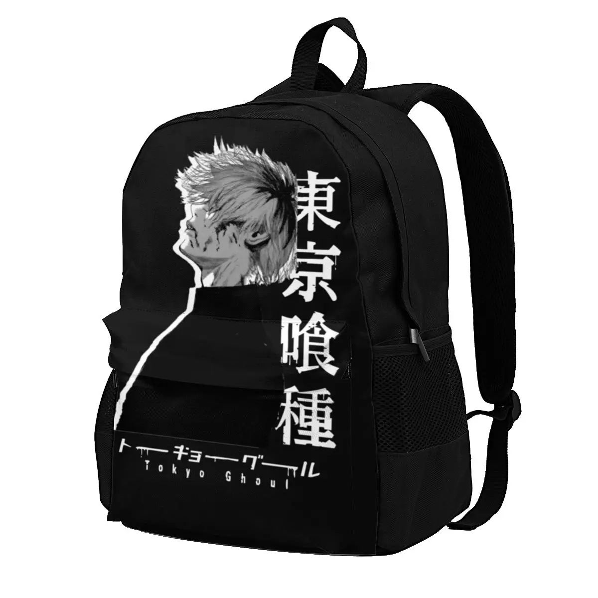 

Kaneki Ken Black Ver Backpacks katjabaric tokyo ghoul haise Fashion Polyester Primary School Backpack Unisex Durable Bags