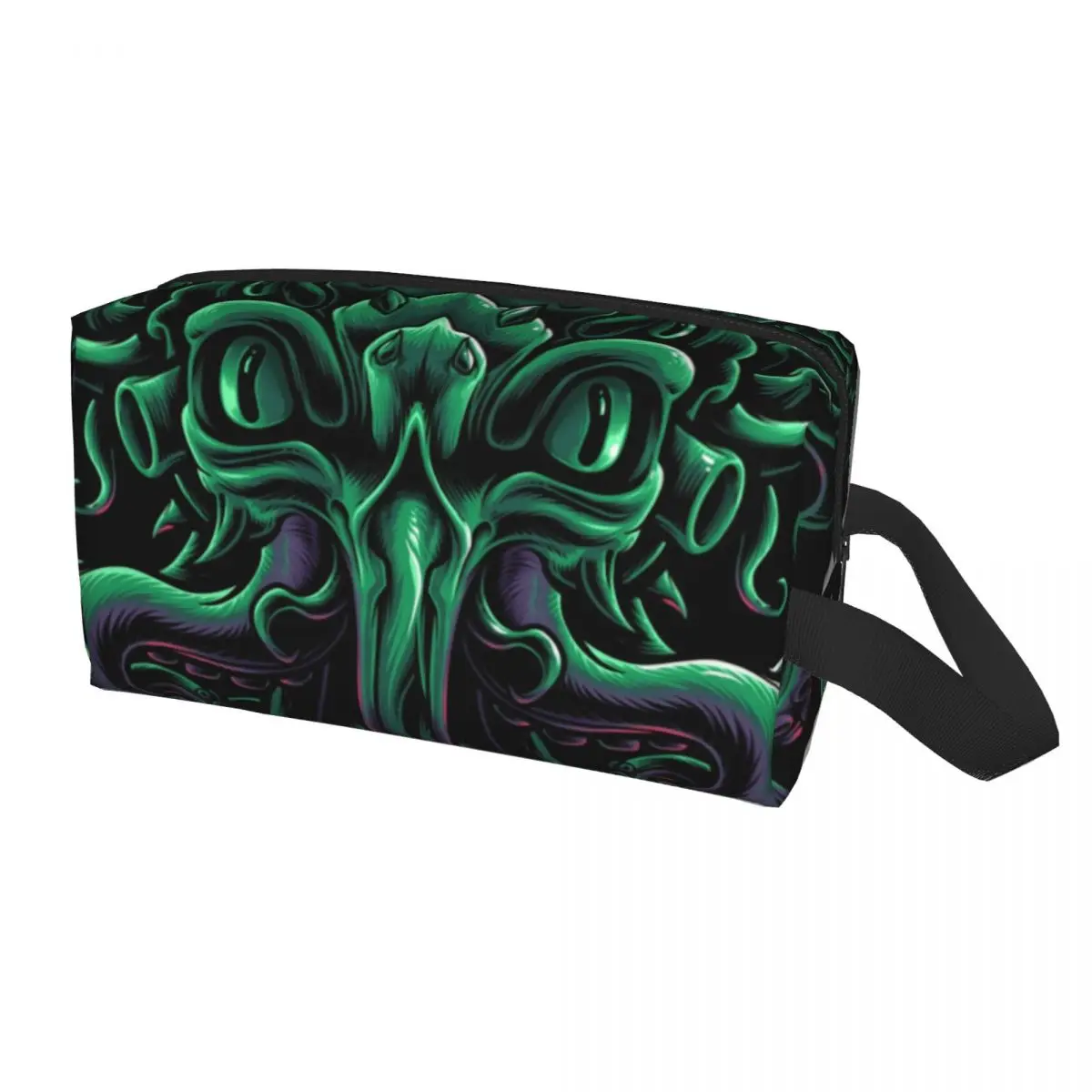 

Cool Lovecraft Cthulhu Travel Toiletry Bag Women The Old God of R'lyeh Graphic Cosmetic Makeup Organizer Beauty Storage Dopp Kit