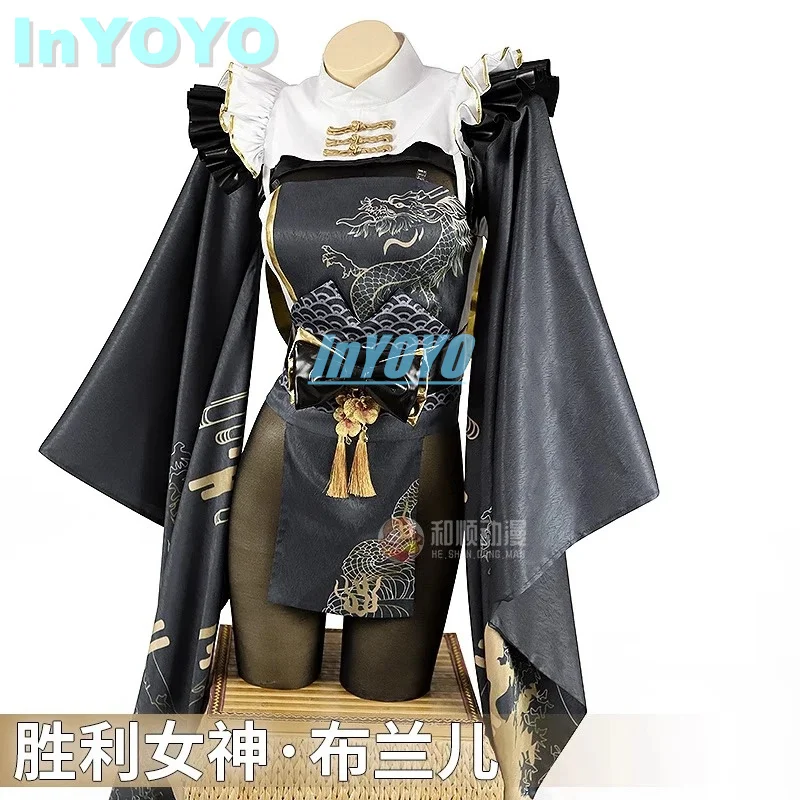 InYOYO NIKKE The Goddess of Victory Blanc Косплей Костюм Женское Платье Праздничный Хэллоуин