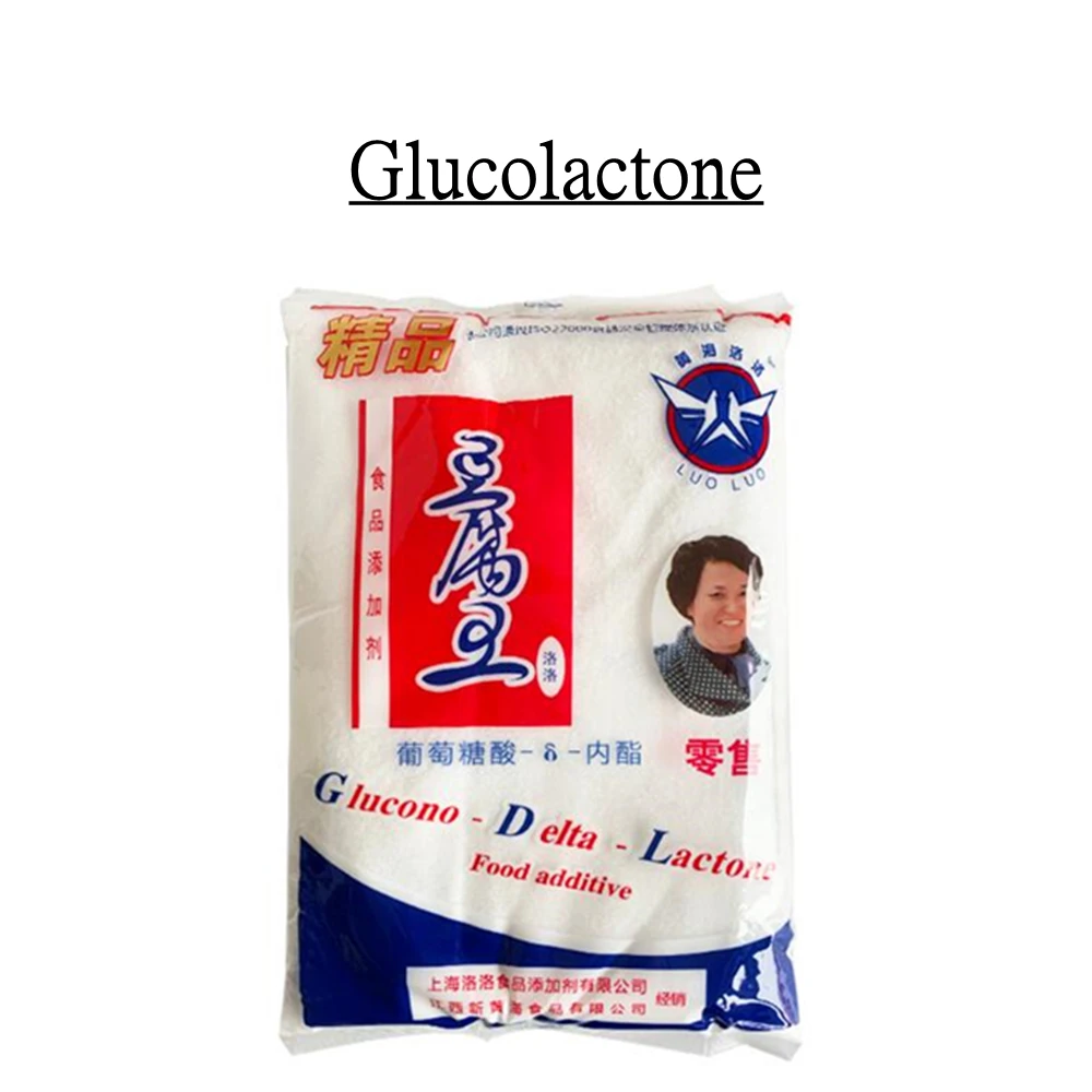 

100g-1000g Tofu King lactone Glucolactone Tofu Brain Raw Material Bean Curd Coagulant