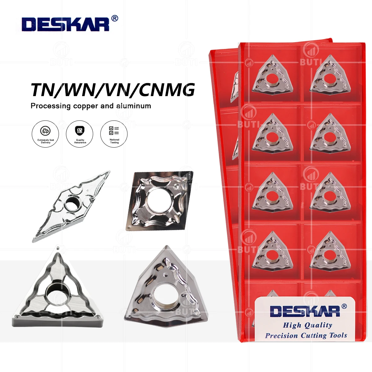 

DESKAR TNMG160404 TNMG160408 cnmg120wn404 mg080408 VNMG160408 HA K10 100% оригинальная фреза с ЧПУ для медного алюминия