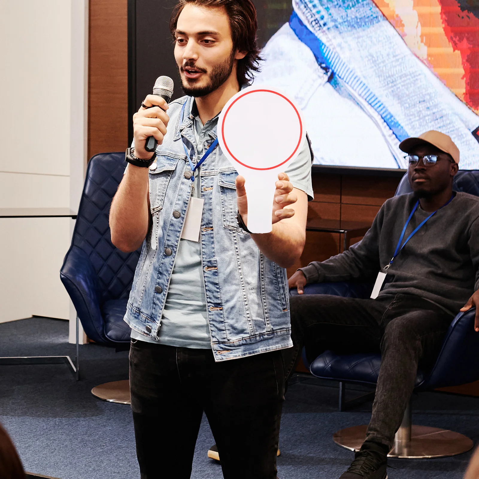 4 шт. табло для голосования белое стираемый односторонний реквизит викторины