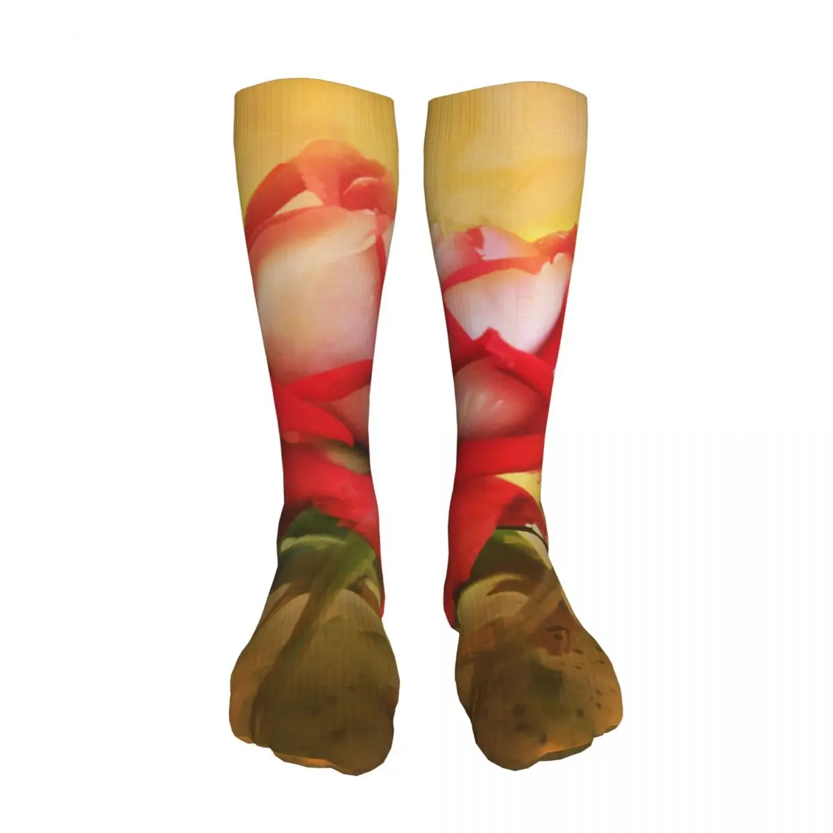 

Винтажные Компрессионные носки в стиле красной розы, реальные чулки с лучшей поддержкой для медсестер, бега, походов