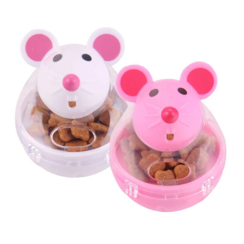 

Pet Funny No down Spill Food Device Mouse type tumbler Spill Food Ball Pet Toy Spill Food Ball tumbler Dog