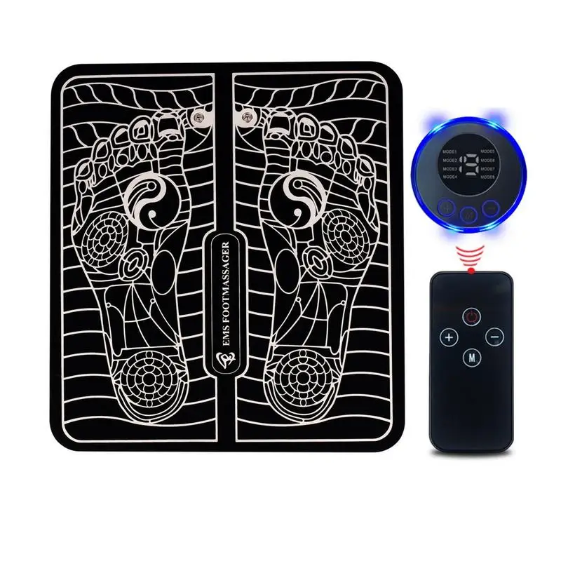 

Electric EMS Foot Massager Pad Foot Massage Mat Feet Muscle Stimulator Portable Foldable Design Health Care Feet Relax Pad