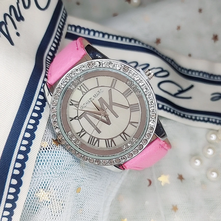 Women's Watches 2023 New Luxury Brand Fashion Rhinestone Leather Quartz Ladies Wristwatches Reloj Mujer Best Selling Relogio