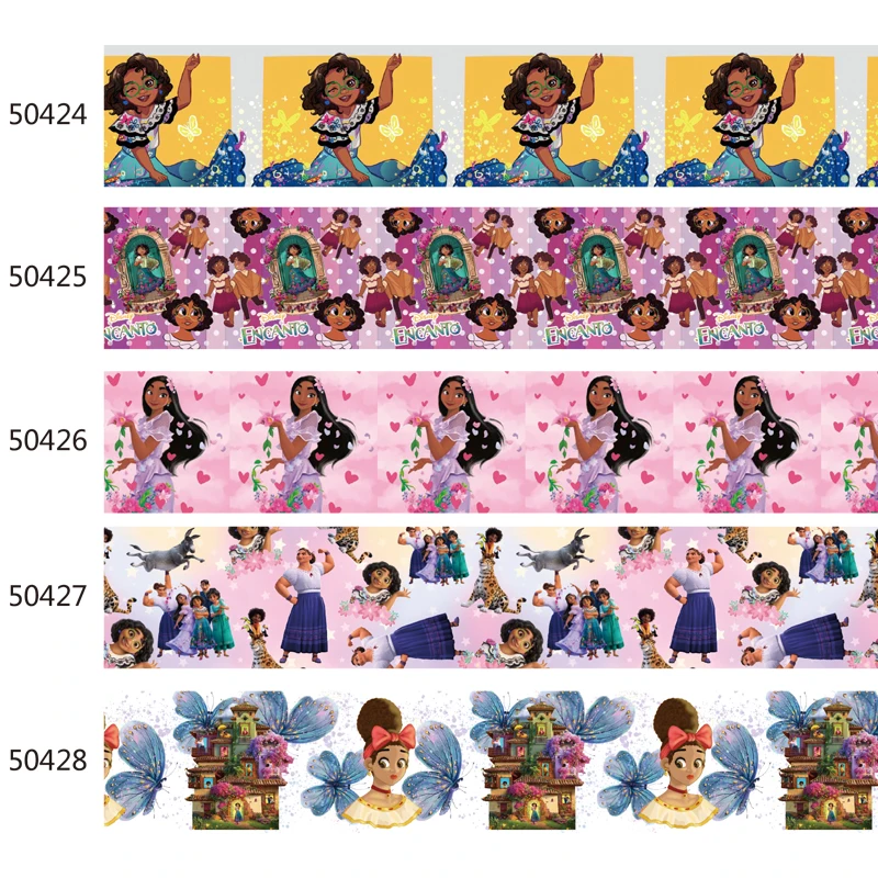 

Popular Cartoon Character Encanto Printed 3" 75MM Disney Ribbon