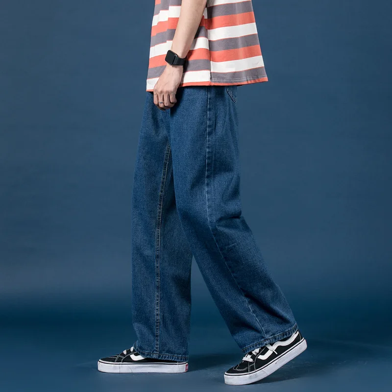 Summer Fashion Jeans For Men 2022 New Autumn Male Streetwear Long Trouser Demin Business Casual Straight Pant Sweatpants MOOWNUC