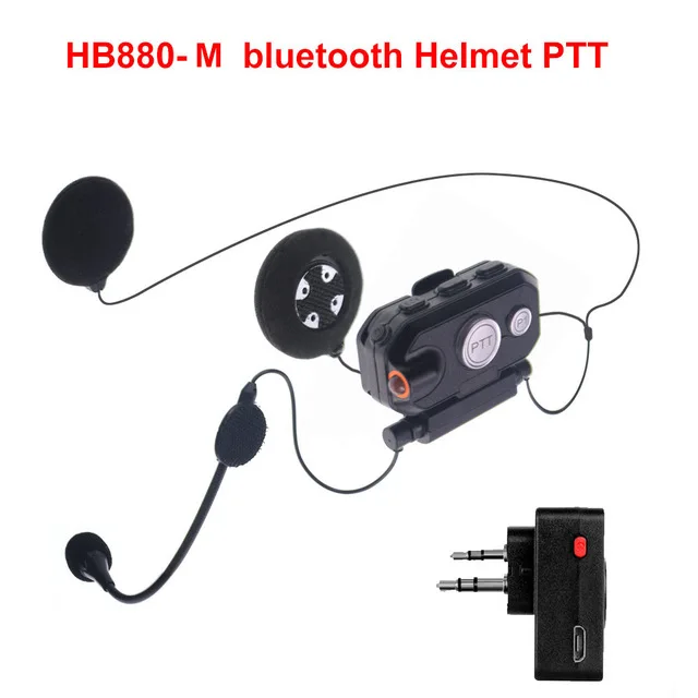 

Гарнитура для шлема BT PTT, гарнитура Bluetooth K/M, беспроводные наушники для мотоцикла, локомотивные наушники для Baofeng Motorola