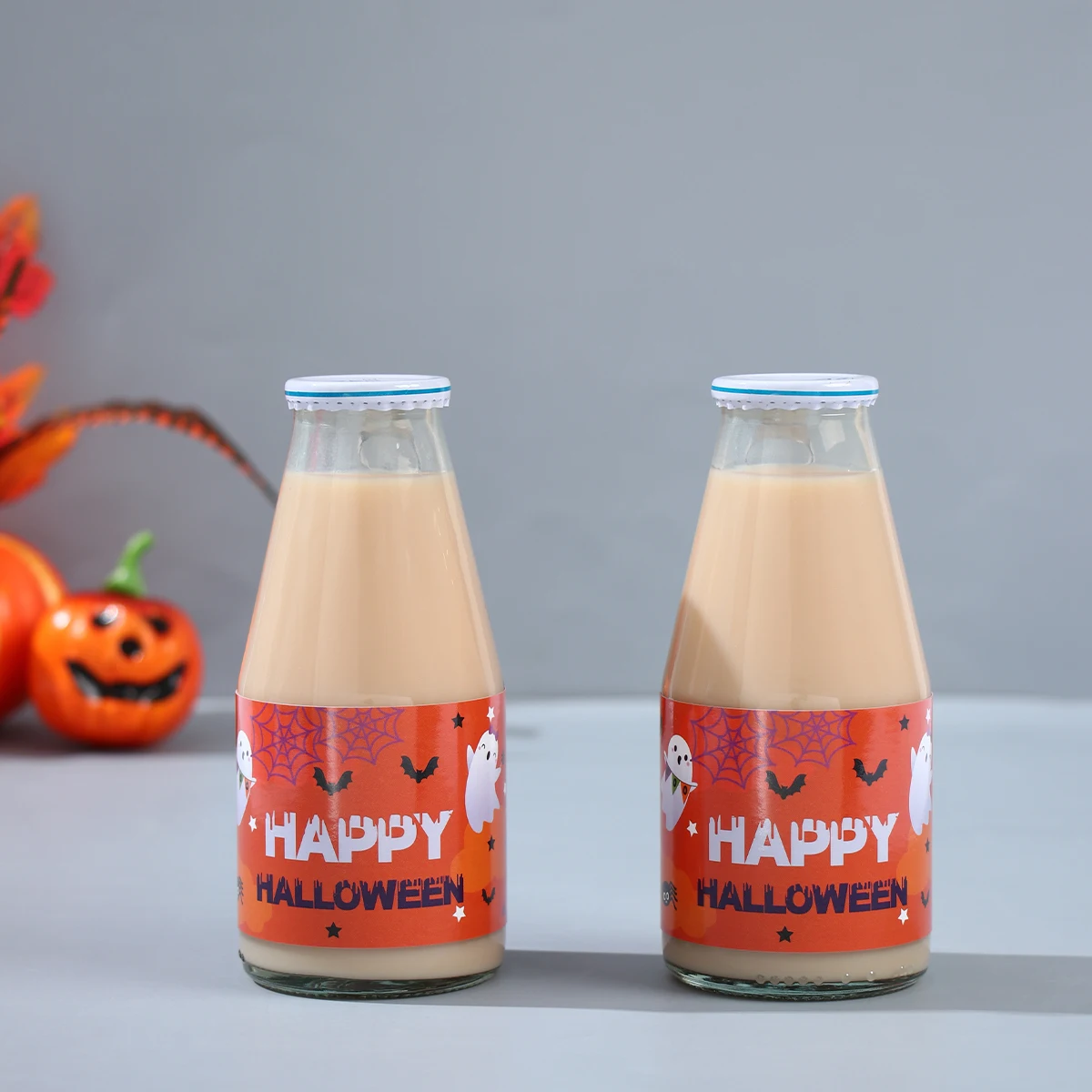 10/24 шт. пластиковые наклейки в виде тыквы