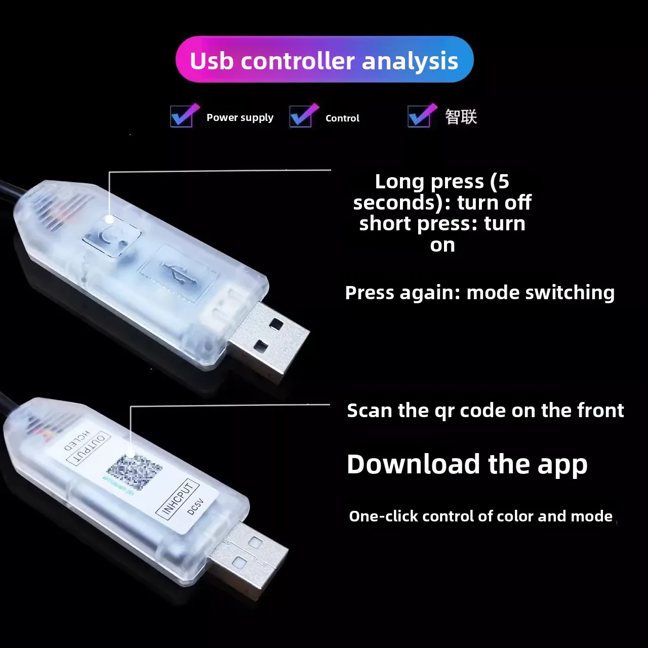 Фото Светодиодная атмосферная подсветка для салона автомобиля с USB-питанием, музыкальным ритмом и декоративной подсветкой для ног, для ночного освещения интерьера автомобиля №2