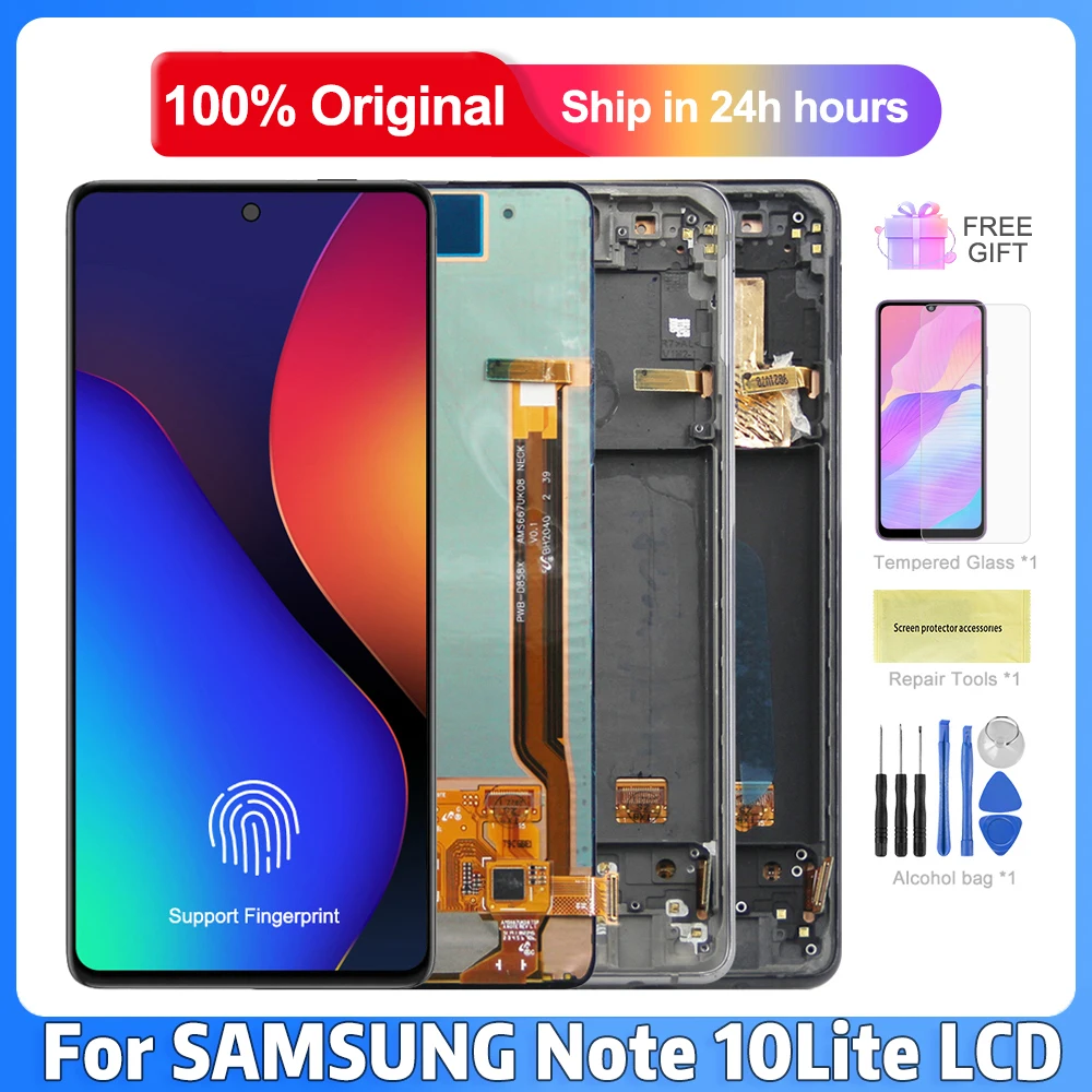 

6.7'' Original LCD For Samsung Galaxy Note 10 Lite Display Touch Screen Digitizer Assembly For Samsung Note 10 Lite N770F/DS