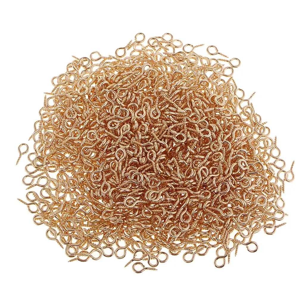 

Wholesale 1000x Small Screw Eye Pins Bail Hook Stud Jewelry, The