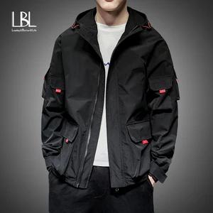 Модная мужская куртка-пилот, повседневная однотонная мужская куртка-бомбер для мальчиков в стиле хип-хоп, облегающее Мужское пальто, мужские куртки размера плюс 3XL