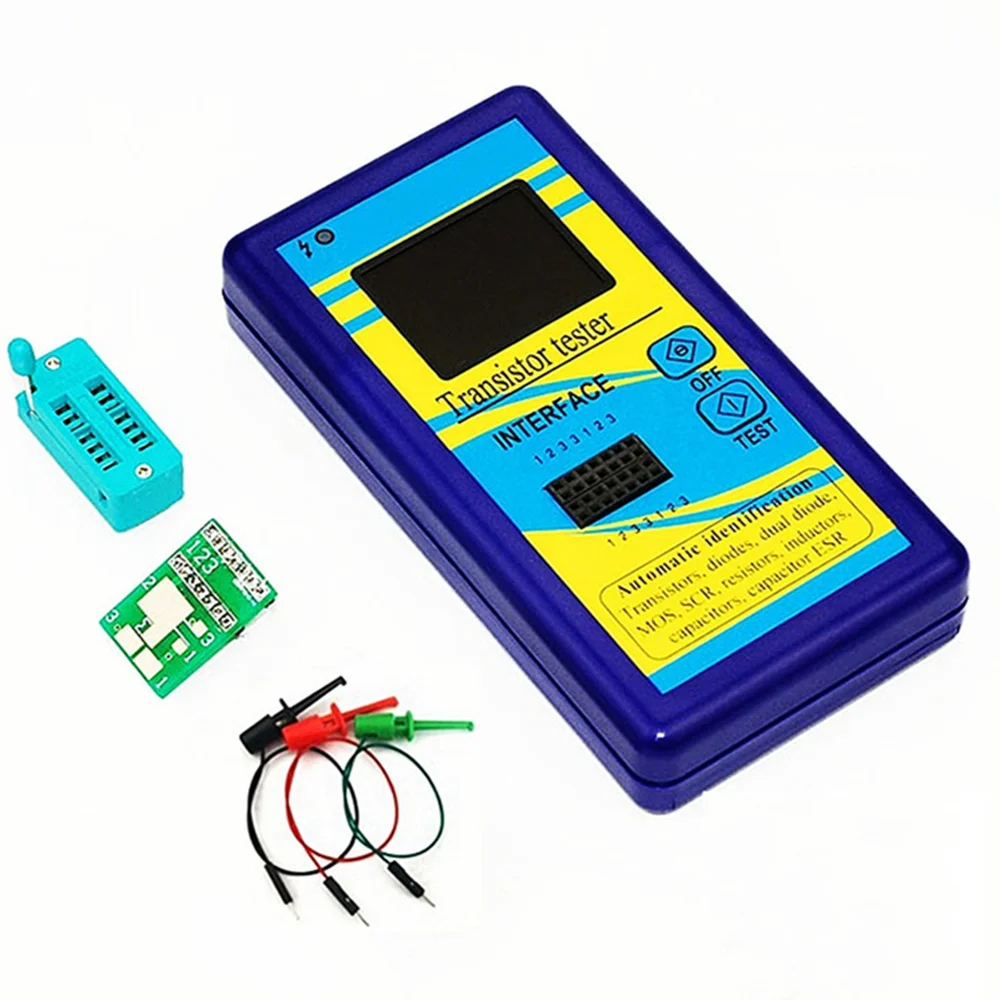 Multi-purpose Transistor Tester 1.8 Polegada Tft Lcd Diodo Resistor Esr Capacitância Indutor Lcr Medidor Novo M328